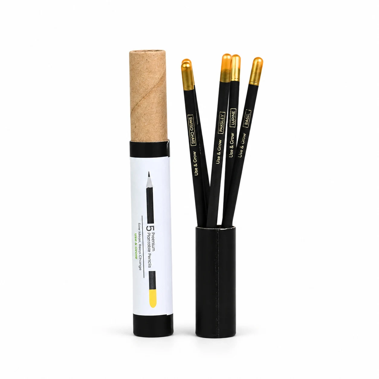 Premium Plantable Pencil Set, 5 Pieces, another view