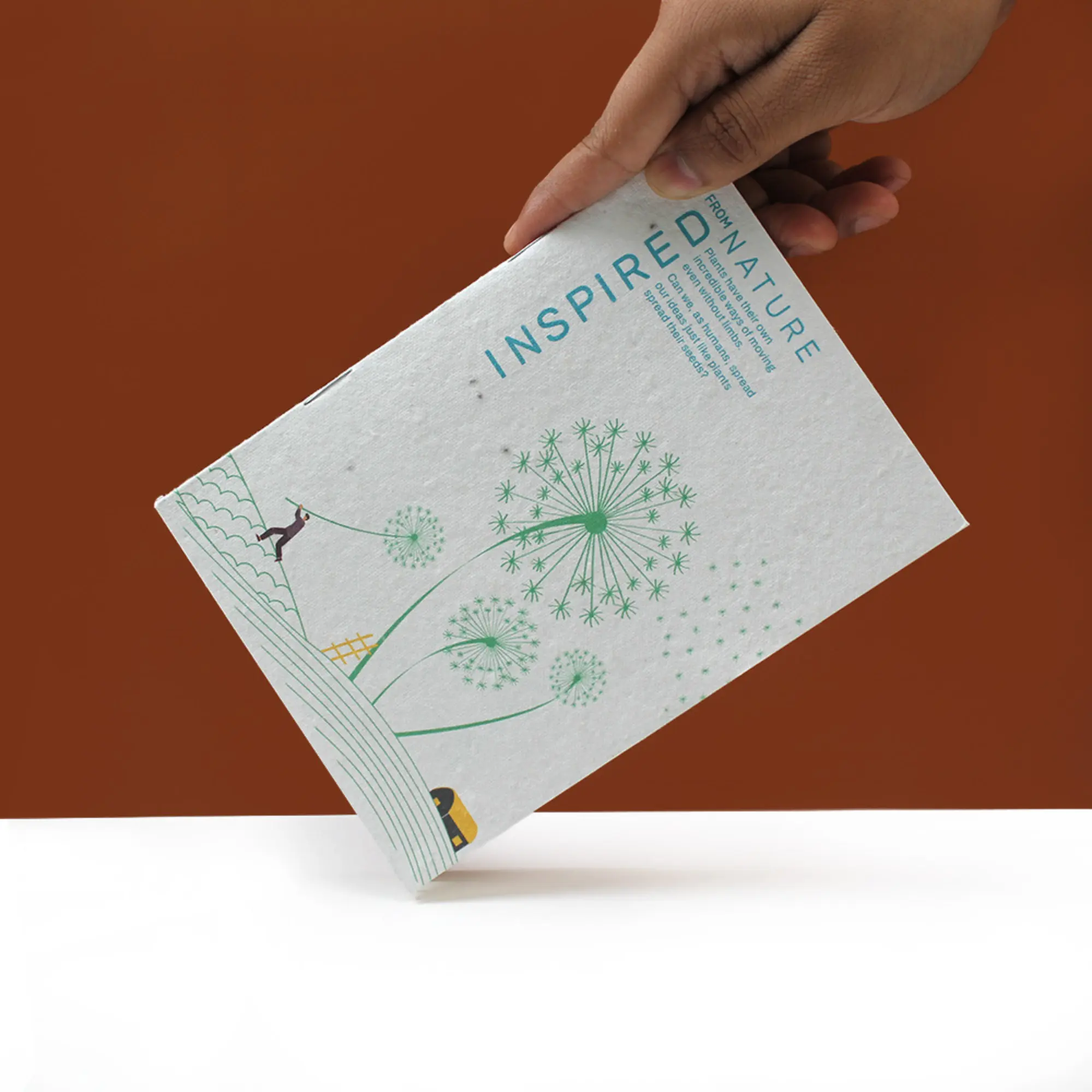 Plantable Notepad, B6, 40 Pages, Pinned, in use