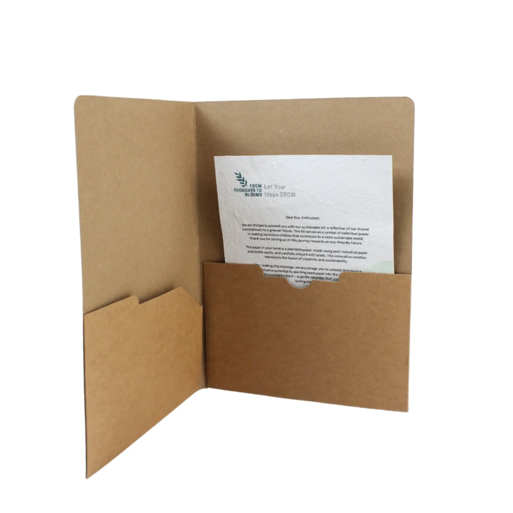 Kraft Folder for A4 Sheets, another view