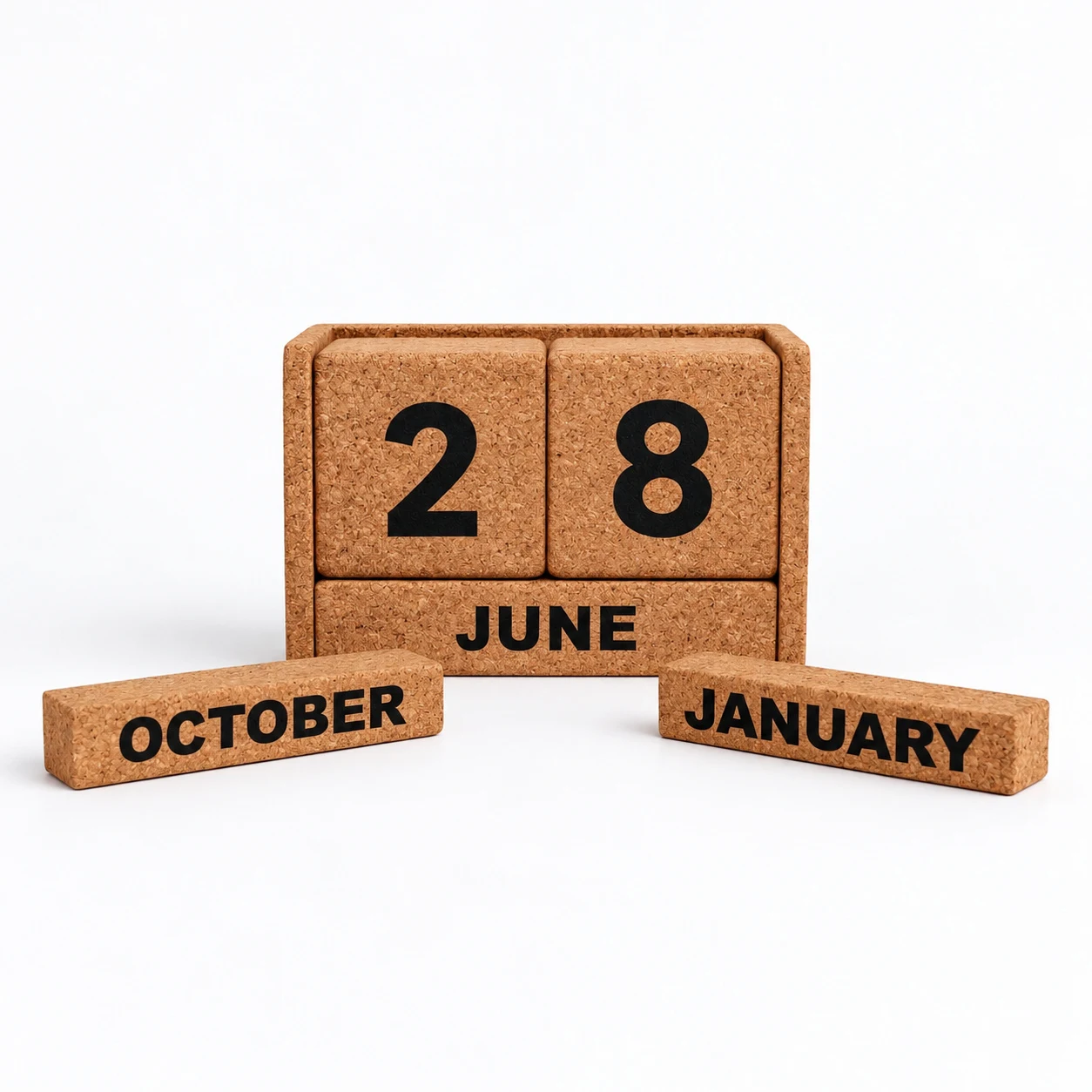 Cork Block Calendar, another view
