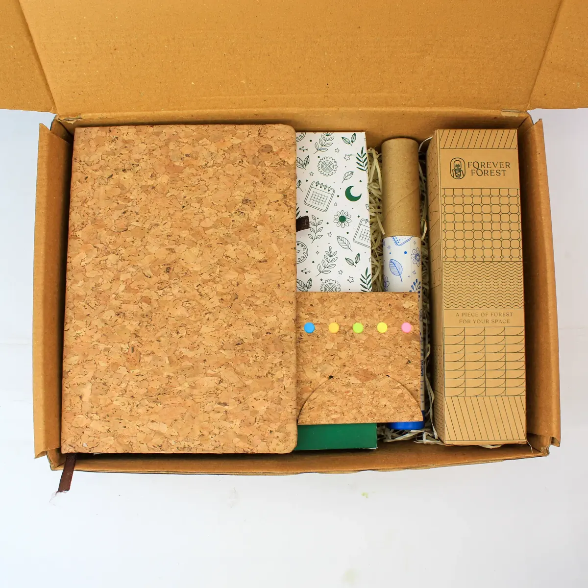 Cork Diary, Pen Stand and Calendar Desk Box, another view