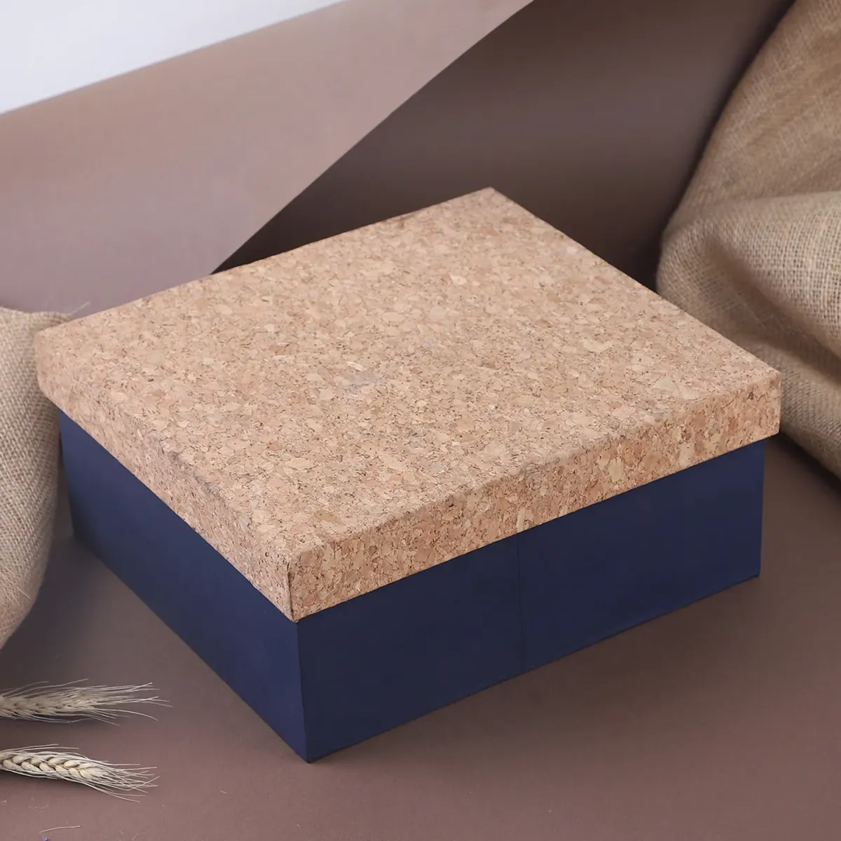 Premium Gift Box, Cork and MDF, in use