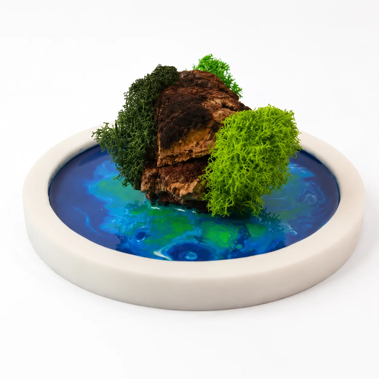 Forest Aqua Marble Mini
