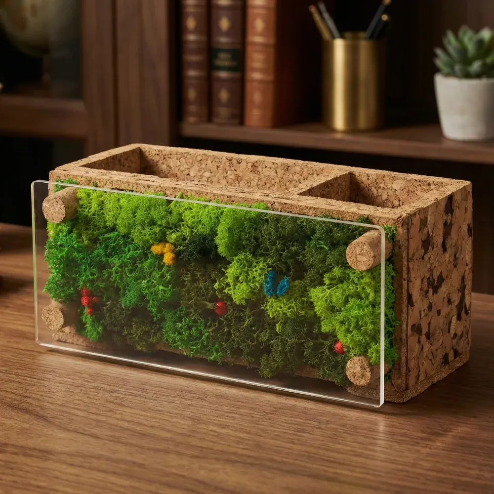 Forest CorkScape Organizer, in use