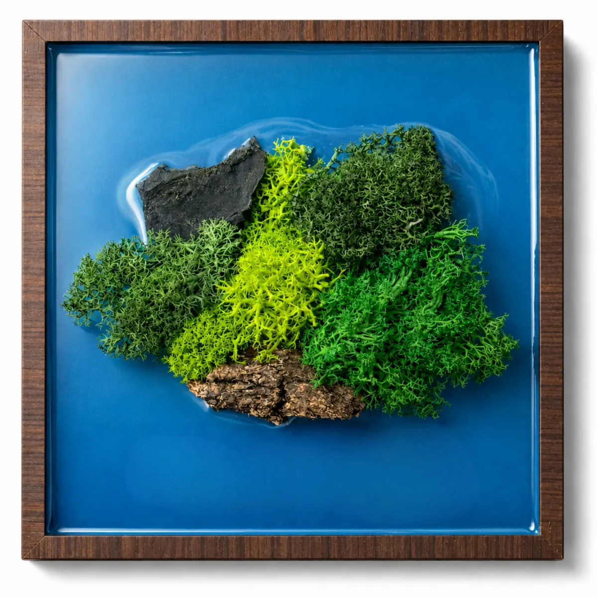 Forest Aqua Tile Panorama – 6" x 6"