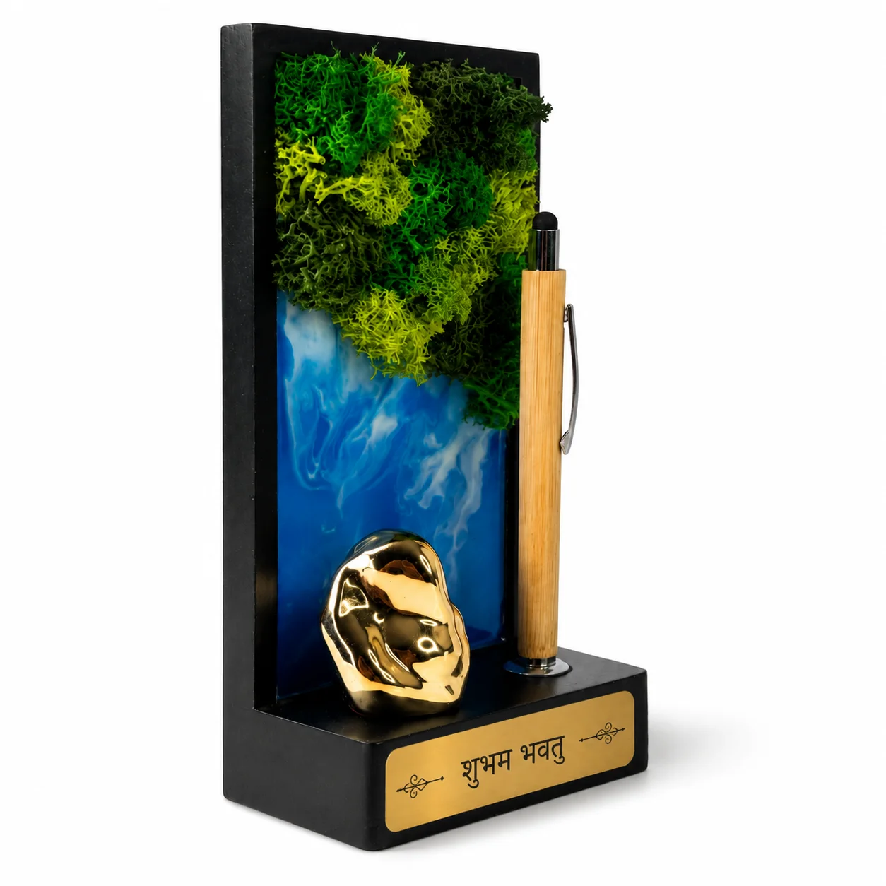 Forest Aqua Wall Stand-Ganesha