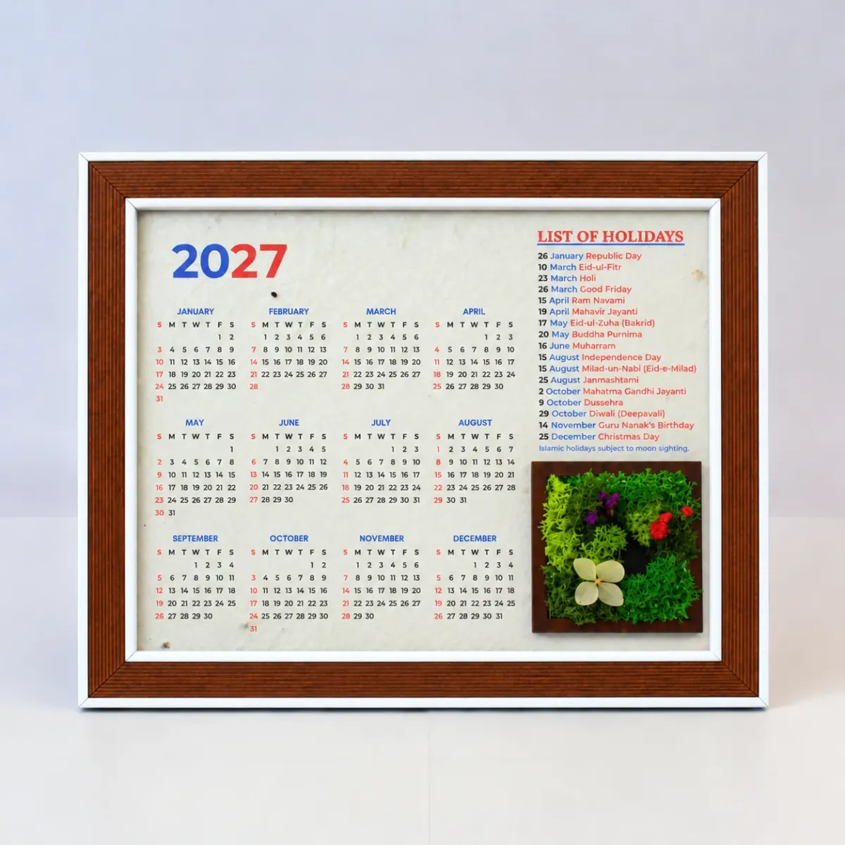 Forest Edge Calendar A5, another view