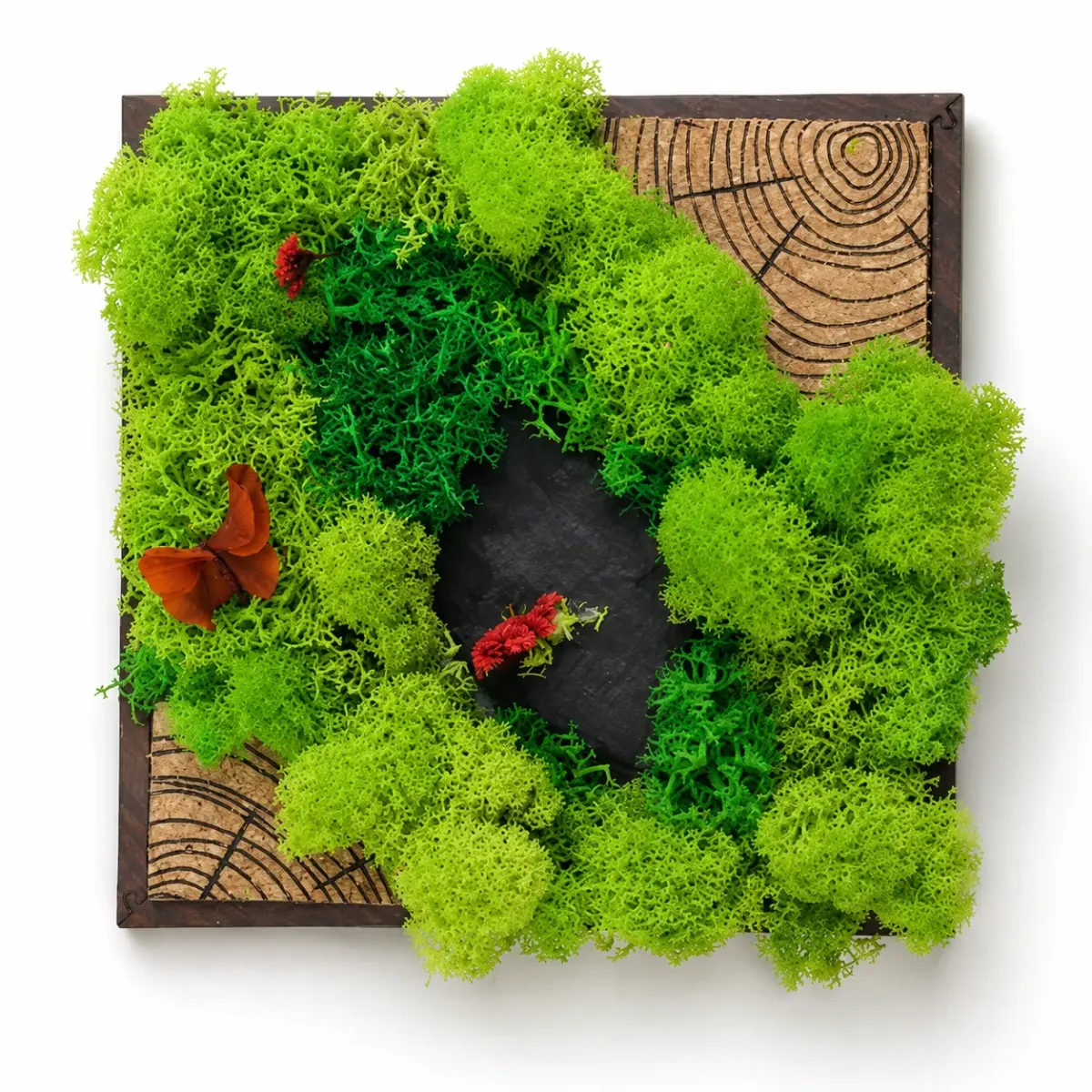 Forest Tile Panorama, 6 × 6 in