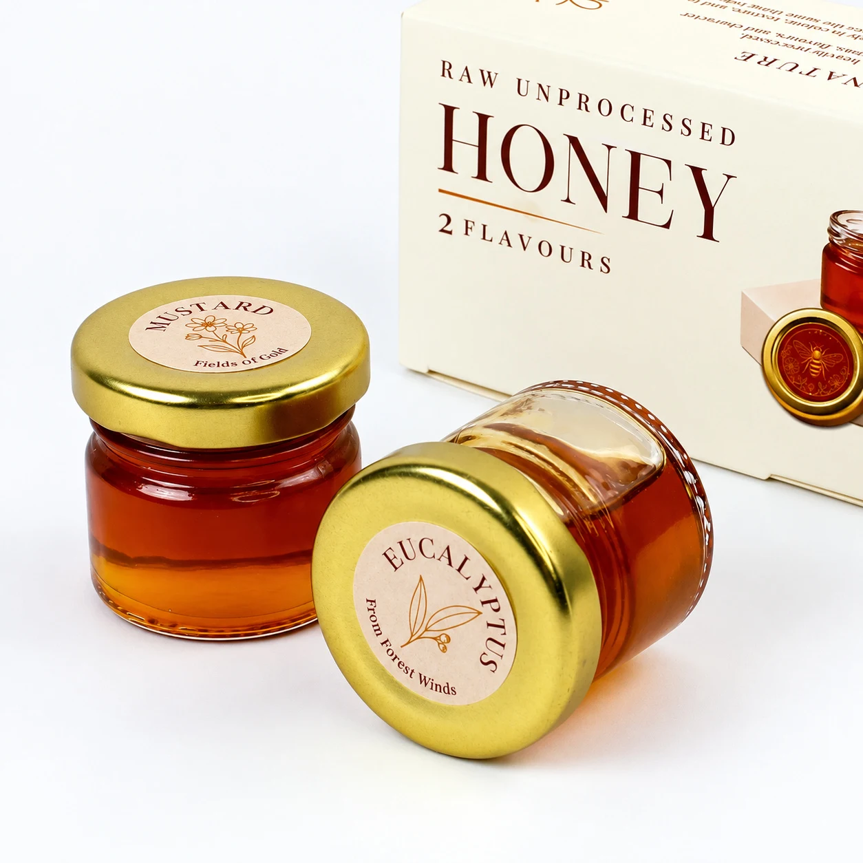Mini Honey Bottles, Set of 2, another view