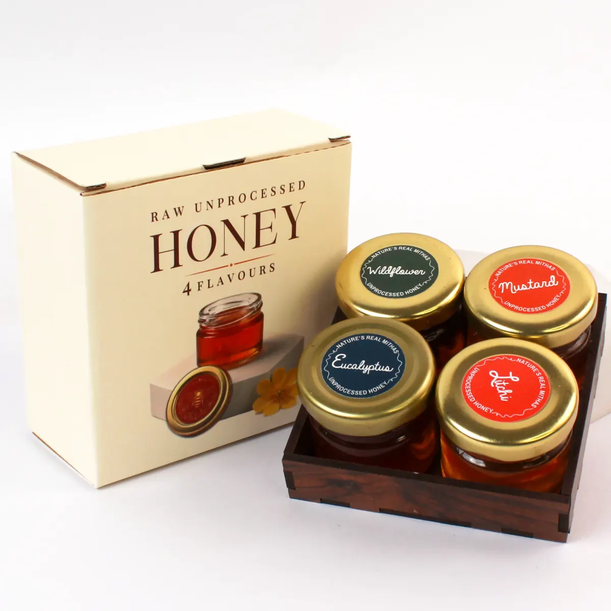 Raw Honey Trial Set, 4 Bottles, another view
